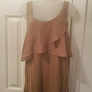 Sleeveless Tank Top W/Ruffles